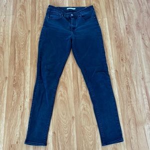 Levi’s 721 high rise skinny jeans size 28 grey black